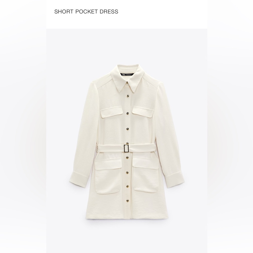 Zara short pocket dress size S